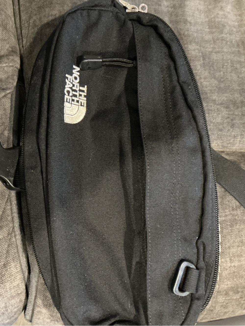 The North Face Black Waist Pack with Logo
